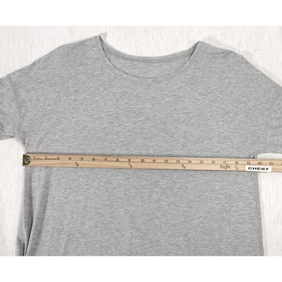 Lululemon To The Point Top Womens Size Large Gray Asymmetric Yoga Lounge - Picture 9 of 11